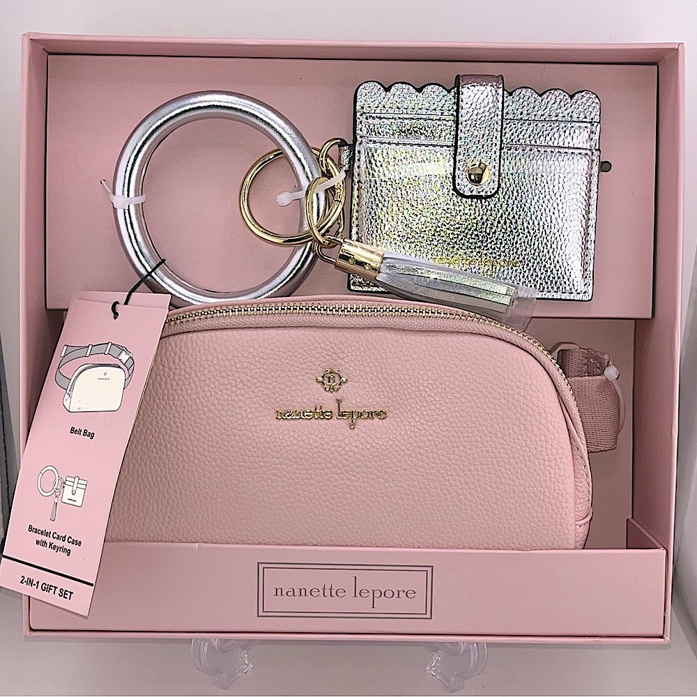 Nanette Lepore Belt Bag & Bracelet Card Case Gift Set - NIB